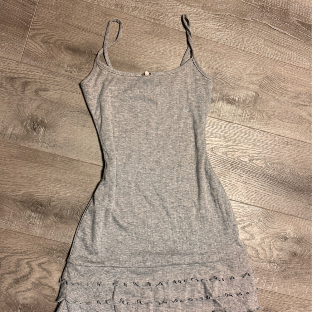 Gray Knit Sleeveless Top